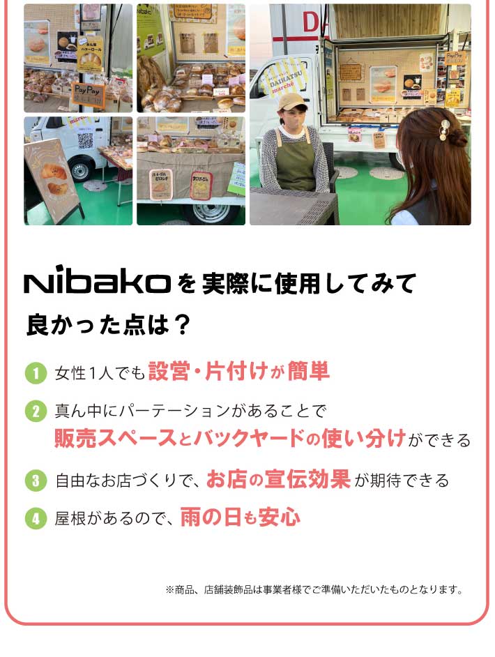 Nibakoを実際に使用してみて良かった点は？